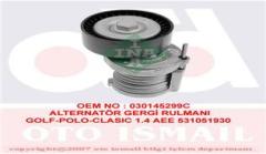 ALTERNATÖR GERGİ RULMANI KÜTÜKLÜ POLO-GOLF4-BORA 1.6-1.4-1.6 16V AEE-ALM-AFH-AHW-BBY-BKY-BBZ-BCB