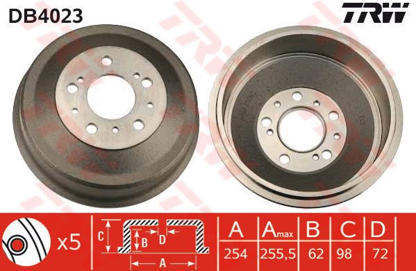 ARKA FREN KAMPANASI DUCATO-BOXER-JUMPER 82-06 10Q-14Q-18Q 254x98