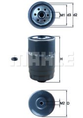 YAKIT FİLTRESİ Spin-on fuel filter