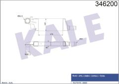 TURBO RADYATÖRÜ INTERCOOLER COMBO-CORSA C-TIGRA AL/PL/BRZ 279x127x46