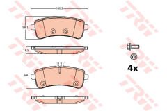 FREN BALATASI ARKA MERCEDES W205 S205 C205 A205 W222 C217 A217 C190 X290 R190