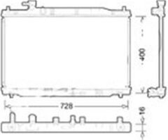 RADYATÖR BRAZİNG CRV 07 400x726x16