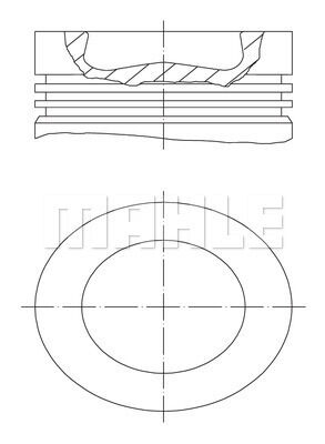 PISTON SEGMAN 81.50MM 0.50 AMAROK CADDY 3-4 GOLF VI 2.0 TDI 05- CKUB CFHC CBBB CBDC CLCA