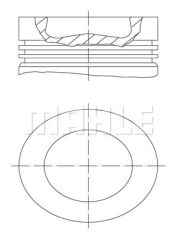 PISTON SEGMAN 81.50MM 0.50 AMAROK CADDY 3-4 GOLF VI 2.0 TDI 05- CKUB CFHC CBBB CBDC CLCA