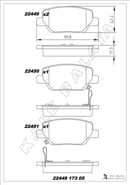ARKA BALATA FIAT EGEA 16 1.3D MTJ 1.4 1.6E-TORQ 1.6D MTJ