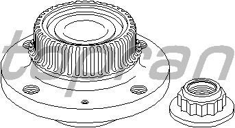 755 ARKA TEKER PORYASI RULMANLI POLO 94-01 -POLO CLASIC 95-01 -LUPO 98-05 4 DELİK VKBA3548