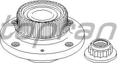 755 ARKA TEKER PORYASI RULMANLI POLO 94-01 -POLO CLASIC 95-01 -LUPO 98-05 4 DELİK VKBA3548