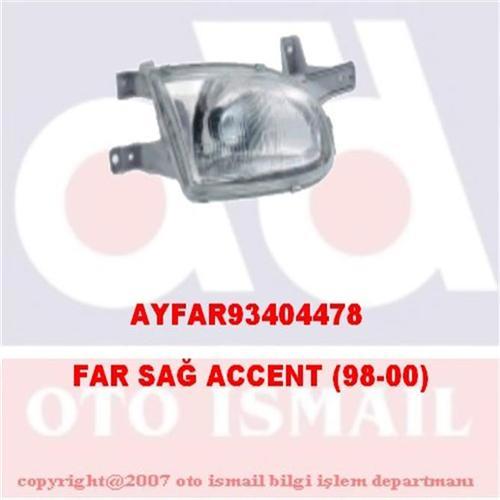 FAR SAĞ ACCENT 98-00 MEKANİK H4
