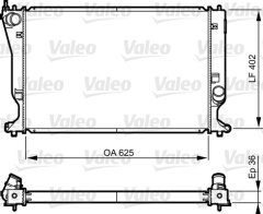 x RADYATÖR COROLLA VERSO 2.2 D-4D 05-09 MEK 625x402x36