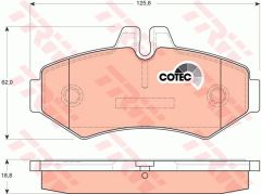 FREN BALATASI ARKA MERCEDES W463 B901 B904 . VW LT 28-35-46