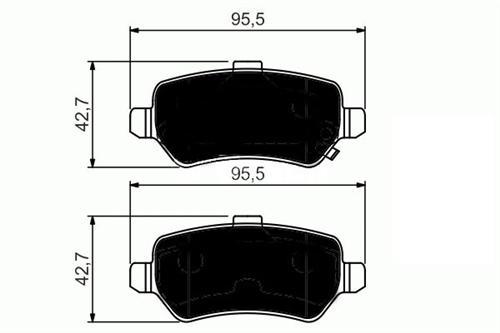 ARKA BALATA ASTRA H 05 MER4A 03 ZAFIRA 00 COMBO 02 GDB1515 1605995 MUADİL