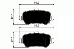 ARKA BALATA ASTRA H 05 MER4A 03 ZAFIRA 00 COMBO 02 GDB1515 1605995 MUADİL