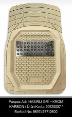 PASPAS ÜNİVERSAL - HASIRLI - BEJ KROM KARBON