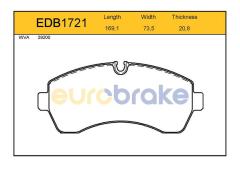 ÖN BALATA CRAFTER ÇİFT TEKER BALON TEKER 2.5 TDI 04/06 5.000kg SPRINTER 3 5 06.06 GDB1696-FVR1777W-LP1981