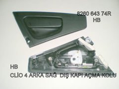 DIŞ KAPI AÇMA KOLU ARKA SAĞ CLIO 4 HB