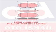 ÖN BALATA HONDA CR-5 1 2 3 2.0 2.2 99/9.06