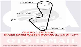 TRİGER KAYIŞI 089x250 OPEL MOVANO 2.2D 2.5DTI 01-06 16V RENAULT NISSAN CT1046 x C