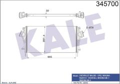TURBO RADYATÖRÜ INTERCOOLER INSIGNIA A 09 17 1.6 CDTI LET-DTH-DTJ 2.0 DTH-NFT-NHT-DTR AL/PL/BRZ 2.8 NET-NER 665x361.7x32
