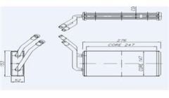 KALORIFER RADYATORU TRANSIT V347 2.2TDCI 2.4TDCI 3.2TDCI KLIMASIZ 06