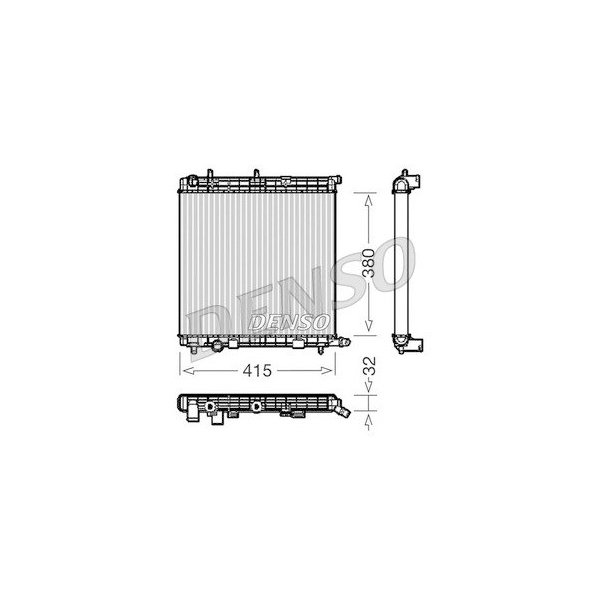 RADYATÖR C3 04/02 207 02/06 1007 04/05 AC KLİMASIZ MEK 398x380x23