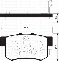 ARKA BALATA CRV 2 2.0-2.4 VTEC-2.2CTDI 02-06 CRV 3 2.0i VTEC-2.2iCTDI 01-07 GDB3438