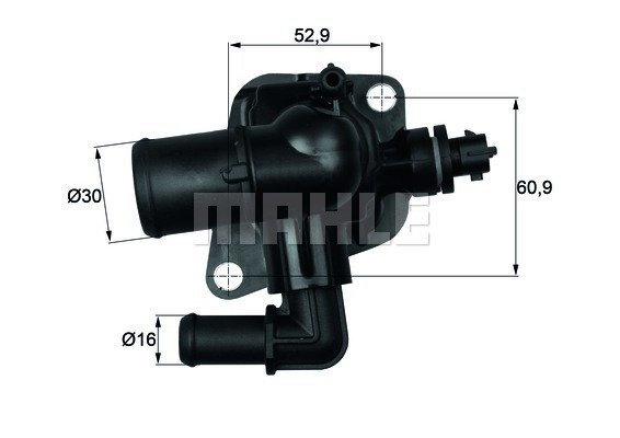 TERMOSTAT KOMPLE 88C LINEA-DOBLO-GRANDE PUNTO EVO-FIORINO 09-12 -ASTRA J 10 1.3 Euro5 G1054.88
