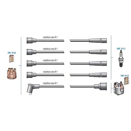 BUJİ KABLO TAKIM R9 SPRİNG-DACIA 12 VAN