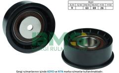 EKSANTRİK GERGİ RULMANI BÜYÜK ASTRA F-G-H-COMBO-CORSA B-C-VECTRA B-C-TIGRA 1.4i 16V-1.6i 16V-1.8