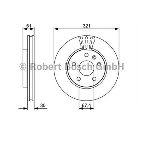 ÖN FREN AYNASI INSIGNIA A 08 SAAB 9-5 YS3G 10 17 JANT 321x30x5DLxHAVALI 13502214-569422