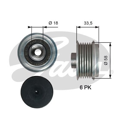 ALTERNATÖR KASNAĞI RULMANLI TOYOTA URBAN CRUISER-VERSO S 1.4D-4D 10-16 SUBARU TREZIA 1.4D 11