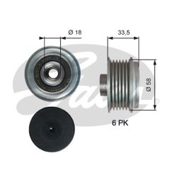 ALTERNATÖR KASNAĞI RULMANLI TOYOTA URBAN CRUISER-VERSO S 1.4D-4D 10-16 SUBARU TREZIA 1.4D 11