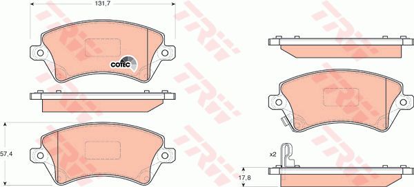 ÖN FREN BALATA TOYOTA COROLLA 1.4L 1.6L 4ZZ-FE 3ZZ-FE ZZE120 ZZE121 VVTi 02-06 / 1.4L 1NDTV NDE120 04-06