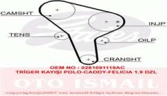 x TRİGER KAYIŞI 137x230 POLO 1.7D-1.9D 8V 94-01 -SKODA FELICIA 1.9D8V 96-00 -SEAT AROSA CT1012