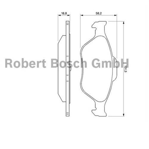 ÖN BALATA FIESTA 1.4TDCİ ABSLİ 00 FUSION 02 MAZDA 121 96 MAZDA 2 03 0986TB2812