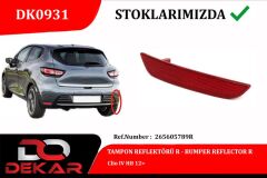 ARKA TAMPON REFLEKTÖRÜ SAĞ RENAULT CLIO 4 HB 12