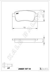 ARKA FREN BALATASI FLUENCE 09 MEGANE 3 09 MEGANE 4 15 SCENIC 3 09 CLIO 5 19 CAPTUR 2 20 1.0 TCE 1.2 TCE 1.3 TCE 1.5 DCI 1.6 SCE 440603734R