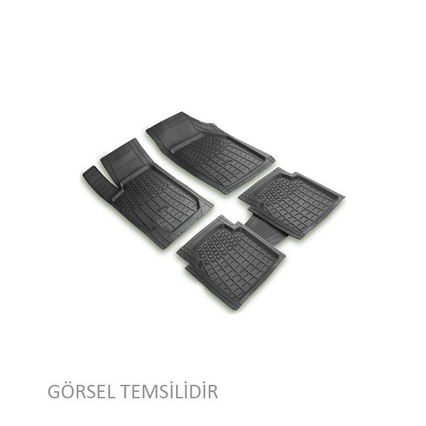 PERFLEX 3D X-MAT HAVUZLU PASPAS ÇEŞİTLERİ SİYAH BMW F01 7 SERİSİ 2003.2015 3D X-MAT 5 PCS