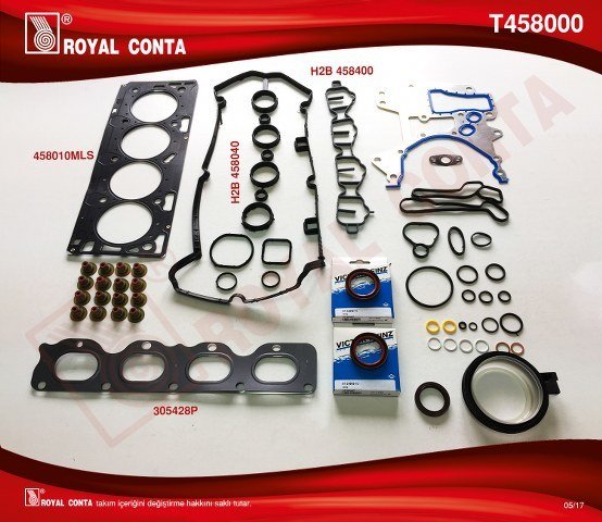 MOTOR TAKIM CONTA REİNZ KEÇELİ SUBAP LASTİKLİ ASTRA H-J-INSIGNIA 1.6 16V 116HP A16XER-Z16XER