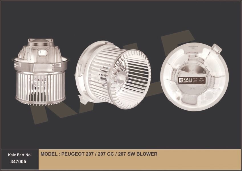 KALORİFER MOTORU 207 1.4/1.4 16V/1.6 16V/1.4HDI/1.6HDI 06