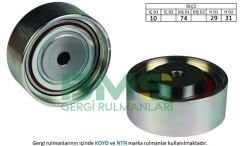 ALTERNATÖR GERGİ RULMANI FUSO CANTER DEMİR