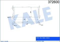 x RADYATÖR COMBO-CORSA-CORSA B AL/PL/BRZ 650x268x32
