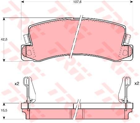 x ARKA BALATA CARINA E 2.0 83-97 CAMRY 86-01 GDB978