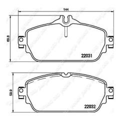 ÖN BALATA MERCEDES W205 C180 C200 C220 CLASS 2013 S205 C180 C200 C220 14