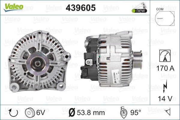 ALTERNATOR SARJ DINAMOSU 12V 170A BMW M57 N57 E70 E71 E72