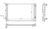 RADYATÖR PASSAT 96-00 A4 95-01 A6 00-05 ADP-AHL-ANA-ARM AC KLİMASIZ MEK OTOM 632x415x34