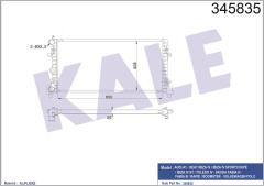 SU RADYATÖRÜ A1 10 IBIZA 4-TOLEDO 4 08 FABIA 2-RAPID-ROOMSTER 06 POLO 09 1.2 1.6 1.9TDI 1.2 1.4TSI 1.2TFSI MT BRAZING 650x308x26 6R0121253N-6RF121253