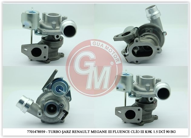TURBO CLIO 3-4 FLUENCE-KANGOO-MEGANE 3-SYMBOL-LOGAN-SANDRO 1.5DCI 75/90PS