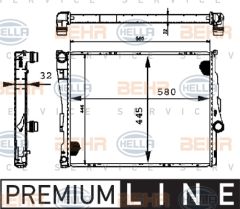 MOTOR SU RADYATORU PREMIUM LINE BMW E46 Z4 E85 M52 M54 M57