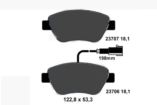 ÖN BALATA DOBLO-ALBEA-LINEA-STILO-FIORINO 1.3MJTD-BIPPER-NEMO 1.4 HDI ÇİFT FİŞLİ