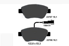 ÖN BALATA DOBLO-ALBEA-LINEA-STILO-FIORINO 1.3MJTD-BIPPER-NEMO 1.4 HDI ÇİFT FİŞLİ